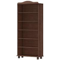 Estante Livreiro Multiuso 5 Prateleiras Madeira Maciça Lazuli F06 Café - Lyam Decor - 5