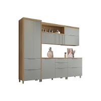 Cozinha Modulada Nesher Marquesa 5 Peças (2aéreos+2balcões+1paneleiro) C6p40 Nature-verde-nesher - 6