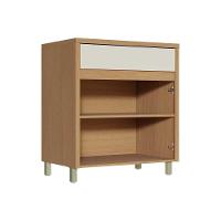 Cozinha Modulada Nesher Condessa Balcão C- Tampo Condessa C- 2 Portas E 1 Gaveta 80cm Carvalho-cinza - Nesher