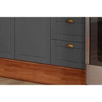 Cozinha Modulada Carraro Bella 9 Peças (3aéreos+3balcões+1torrequente+1ilha+1complemento) C9p199 Branco-carraro - 5