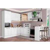 Cozinha Modulada Carraro Bella 9 Peças (3aéreos+3balcões+1torrequente+1ilha+1complemento) C9p200 Branco-carraro - 1