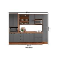 Cozinha Modulada Carraro Bella 6 Peças (2aéreos+2balcões+2paneleiros) C6p55 Branco-carraro - 2