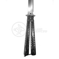 Canivete Knife Silver Butterfly Com Fio Manobras Prata Borboleta Dobrável De Aço Inoxidável - 5