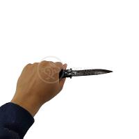 Canivete Knife Black Butterfly Com Fio Manobras Preta Borboleta Dobrável De Aço Inoxidável - 1