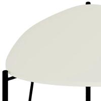 Mesa Lateral Para Sala De Estar Baixa Pés Industrial Preto Alef I03 Luna - Lyam Decor - 6