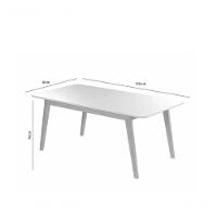 Mesa De Jantar Elegance Jcm Movelaria Cinamomo 1,20 M - 3