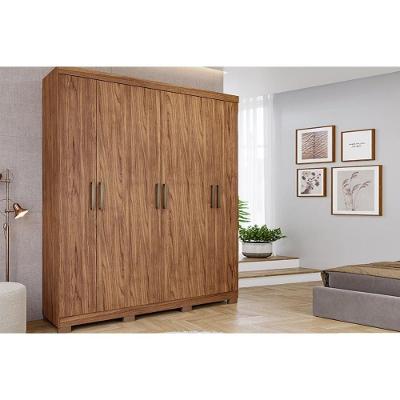 Guarda Roupa 6 Portas E 2 Gavetas C- Pés Milena Cinamomo - Panan