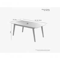 Mesa De Jantar Elegance Jcm Movelaria Cinamomo 1,60 M - 3