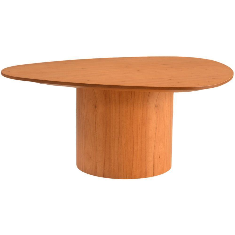 Mesa De Centro Treviso Com Base Redonda Amêndoa - 5