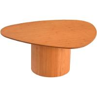 Mesa De Centro Treviso Com Base Redonda Amêndoa - 2