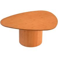 Mesa De Centro Treviso Com Base Redonda Amêndoa