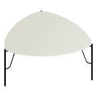 Mesa De Centro Para Sala De Estar Baixa Pés Industrial Preto Alef I03 Luna - Lyam Decor - 1