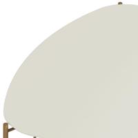 Mesa De Centro Para Sala De Estar Baixa Pés Industrial Dourado Alef I03 Luna - Lyam Decor - 5