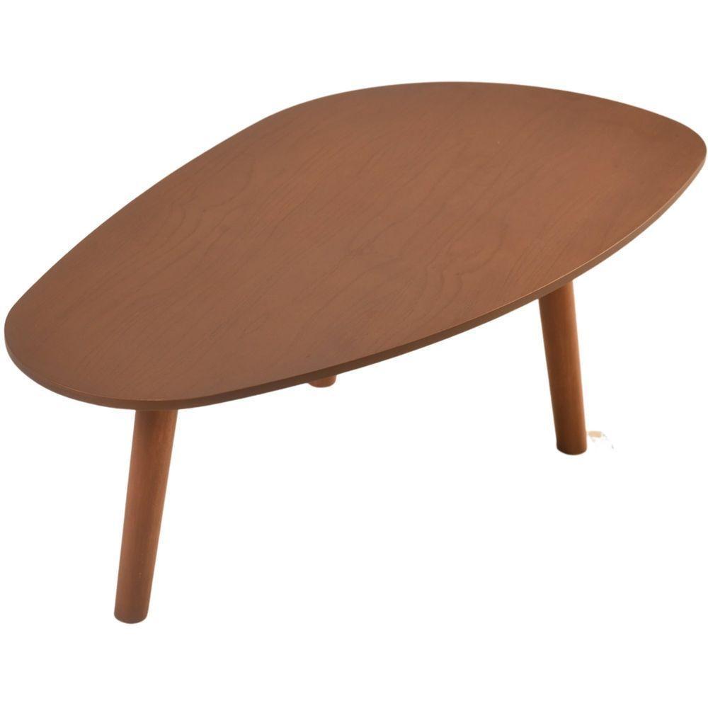 Mesa De Centro Imperial 0.92m Com Tripé Castanho - 5