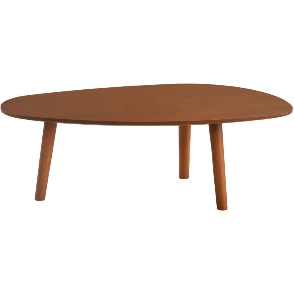 Mesa De Centro Imperial 0.92m Com Tripé Castanho - 7