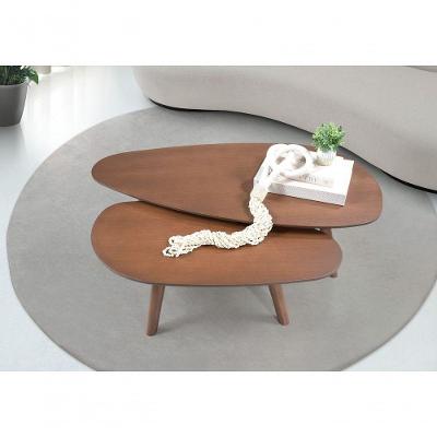 Mesa De Centro Imperial 0.92m Com Tripé Castanho