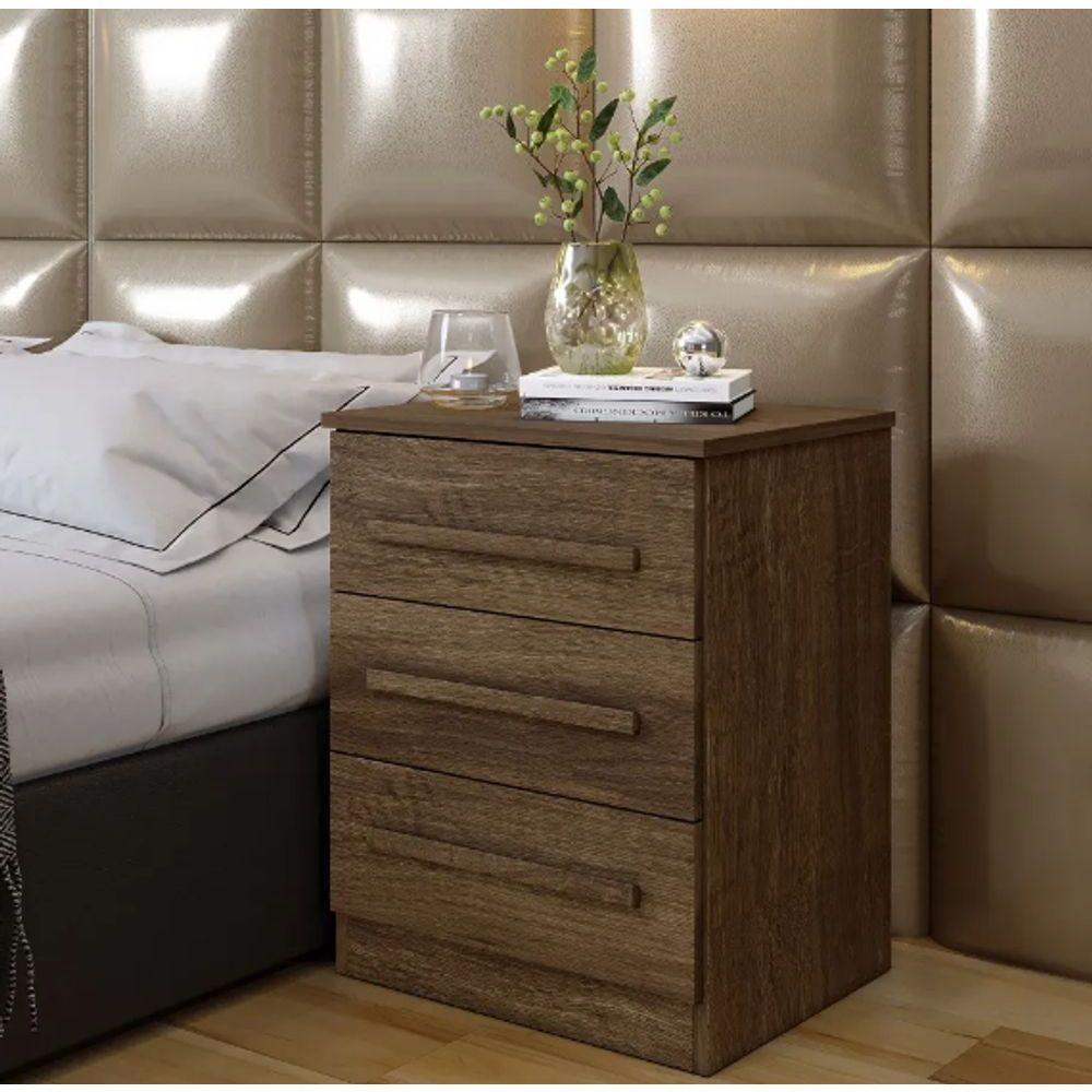 Mesa De Cabeceira Império Benetil Móveis - Imbuia - 1