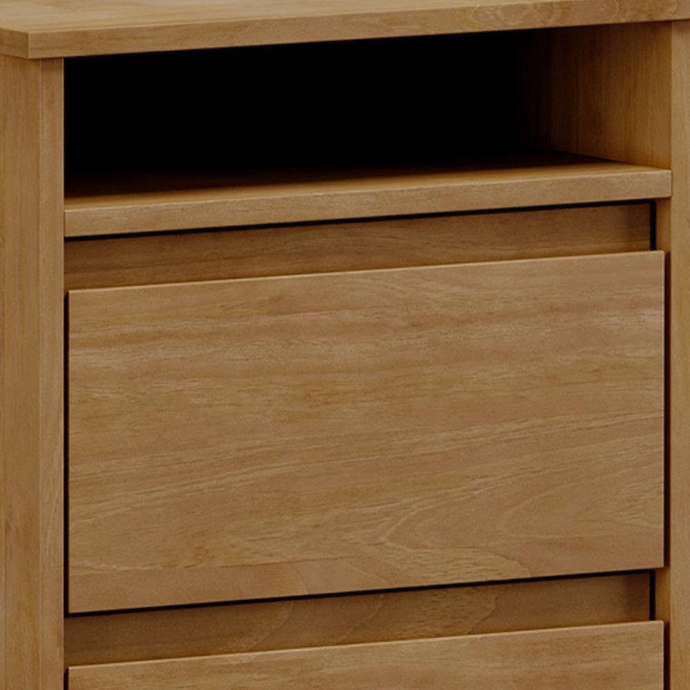 Mesa De Cabeceira 2 Gavetas Pés Retrô Madeira Maciça Cintra F06 Freijó - Lyam Decor - 6