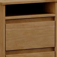 Mesa De Cabeceira 2 Gavetas Pés Retrô Madeira Maciça Cintra F06 Freijó - Lyam Decor - 6