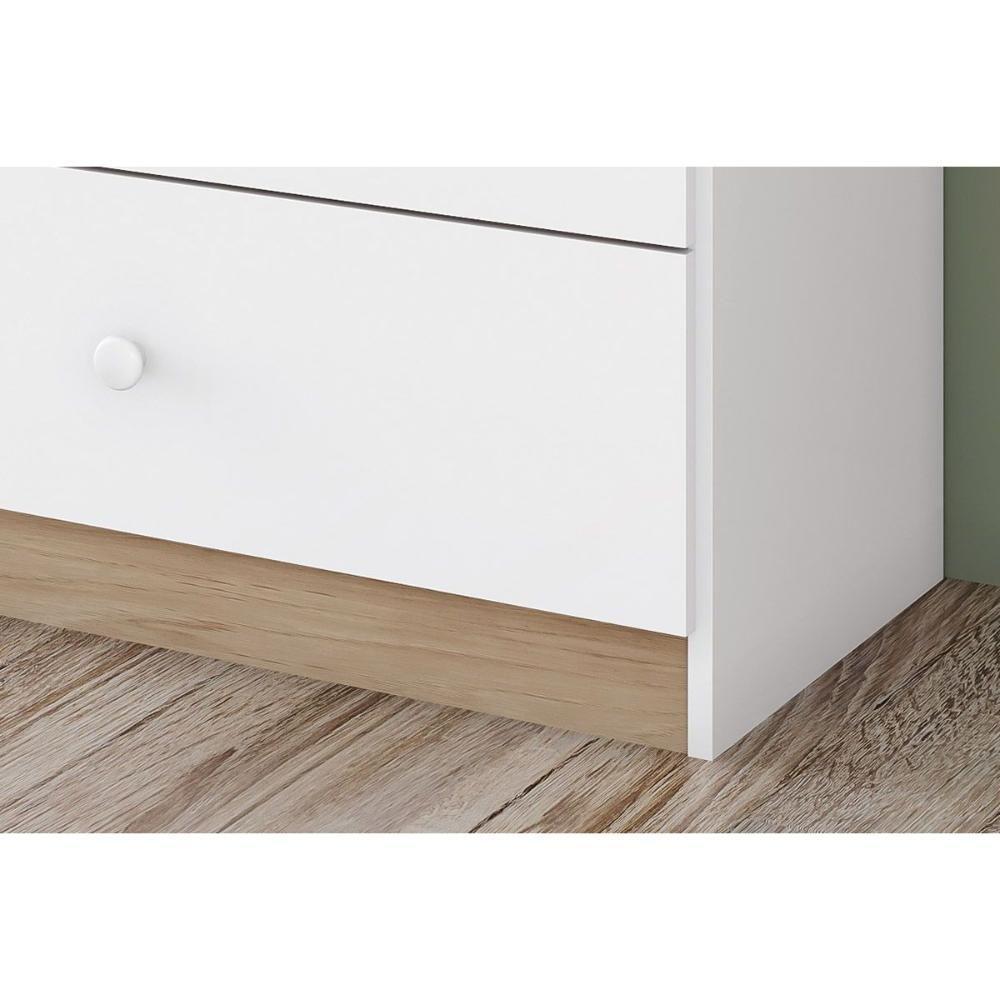 Cômoda Solteiro Magia C- 3 Gavetas Branco-jequitiba - Henn - 6