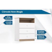 Cômoda Solteiro Magia C- 3 Gavetas Branco-jequitiba - Henn - 2