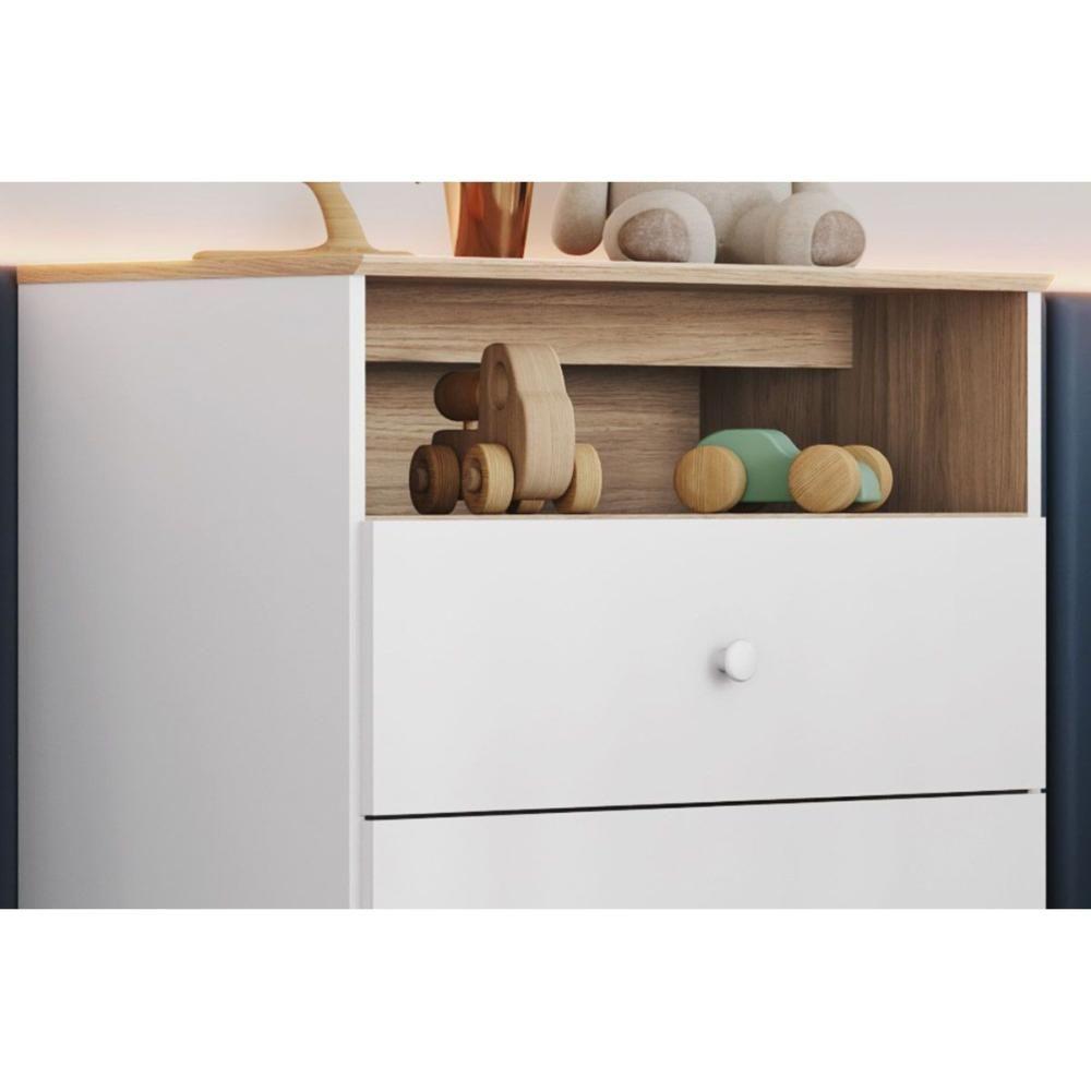 Cômoda Juvenil Magia C- 3 Gavetas Branco-jequitiba - Henn - 5
