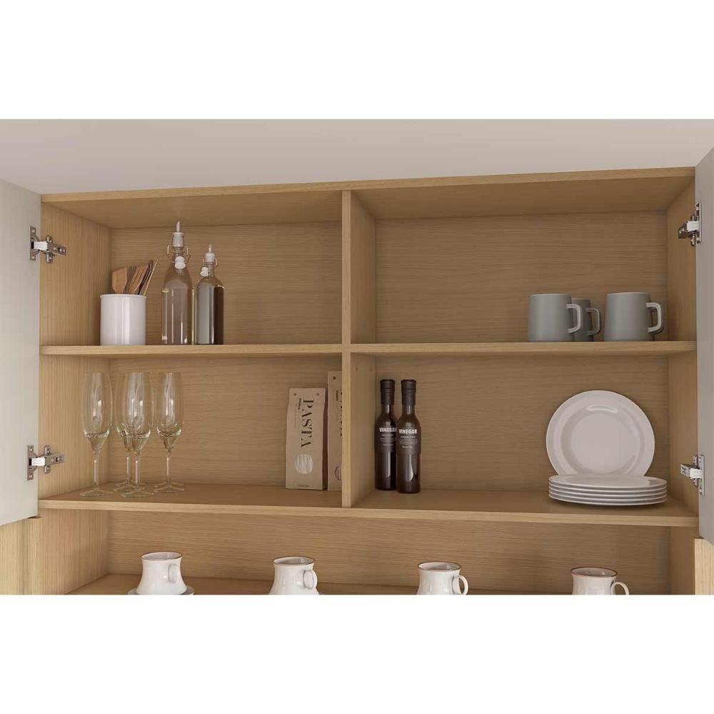 Cozinha Modulada Nesher Simone Mendes Armário Simone Mendes C- 2 Portas 120cm Carvalho-cinza - Nesher - 9