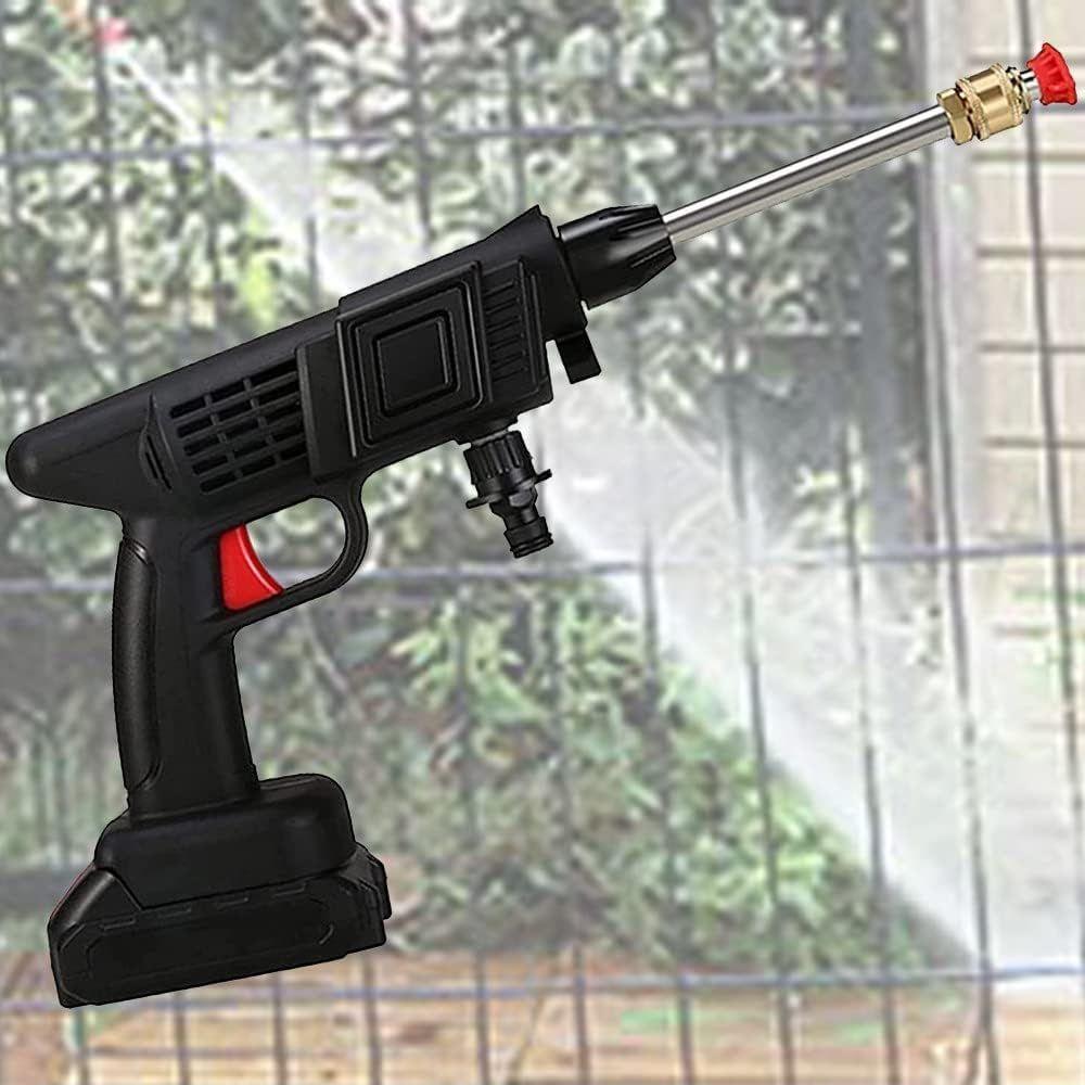 Pistola Lavadora De Alta Pressão 24v Sem Fio Portátil C- Bateria E Acessórios Elétricos - 1