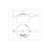 Panela De Pressão Tramontina Vancouver Em Alumínio Com Revestimento Interno E Externo Antiaderente Starflon Max Vermelho - 10