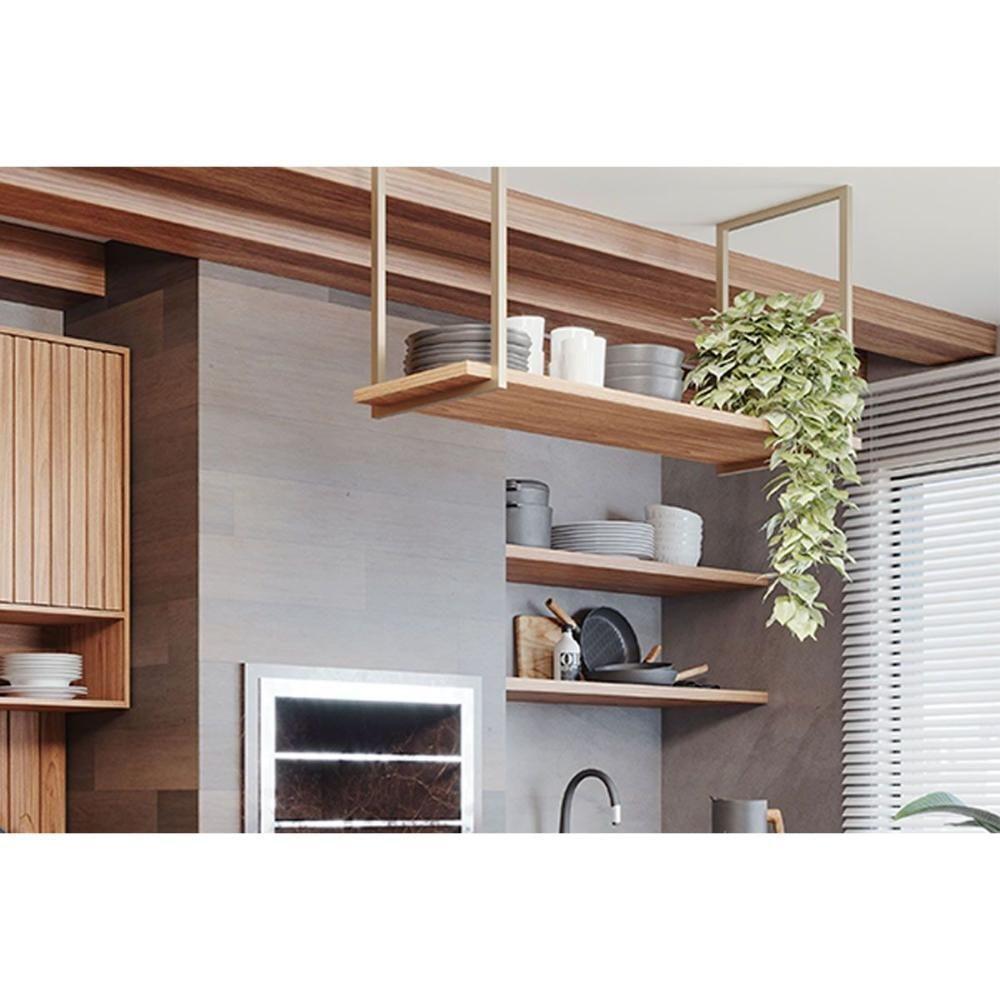 Módulo Cozinha Mgm Divina Prateleira Suspensa 125cm Cinamomo-mgm - 3