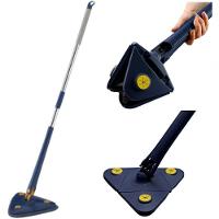 Mop Triangular Giratório 360 Esfregão De Limpeza Ajustável Limpa Vidros Piso E Parede, Esfregão Triangulo - 1