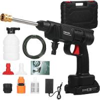 Lavadora De Carros 21v Sem Fio Portátil 24,5bar P- Limpeza Com Alta Pressão Elétrica - 1