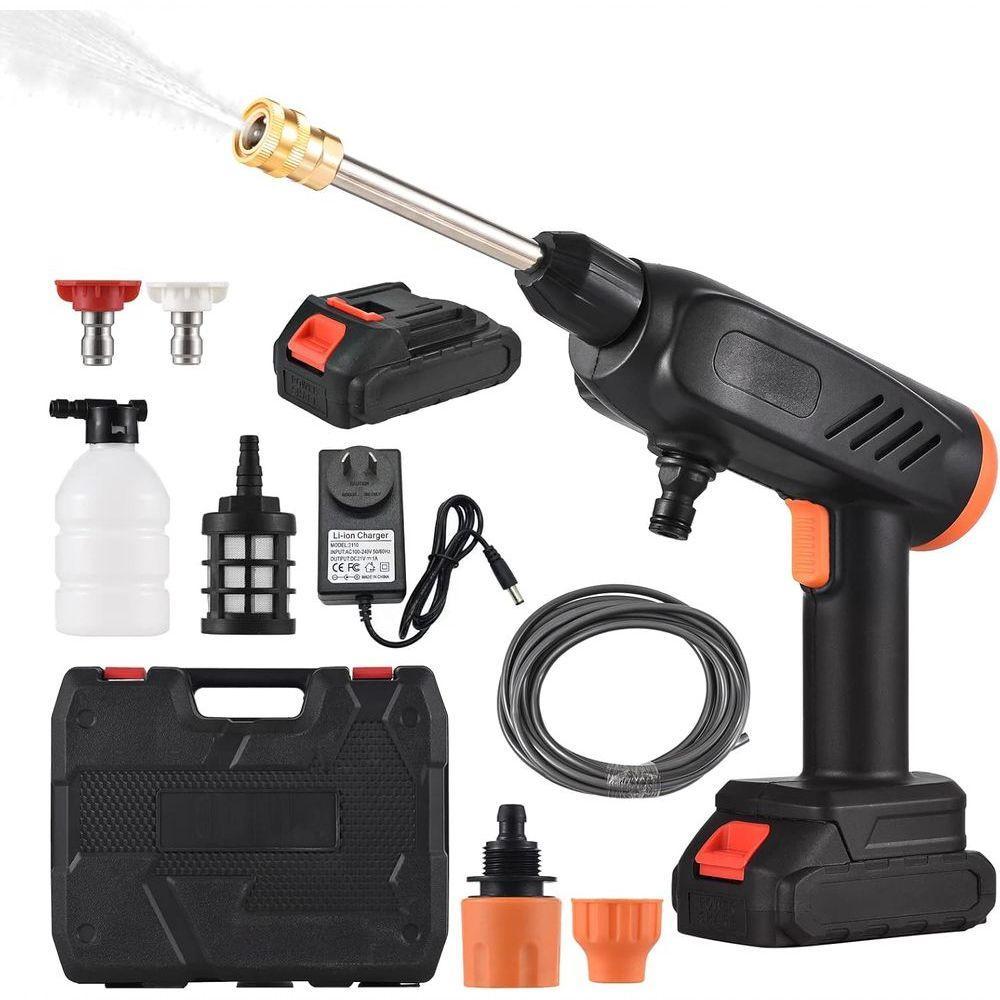 Lavadora De Alta Pressão Sem Fio Portátil E Multifuncional P- Carros, Pátio E Ar-condicionado - 1