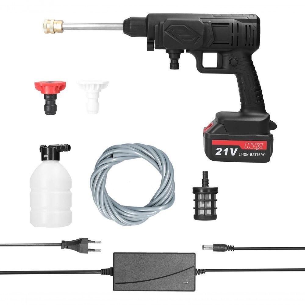 Lavadora De Alta Pressão Sem Fio P- Uso Doméstico Portátil Ideal P- Carros E Limpeza Geral - 1