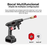 Lavadora De Alta Pressão Sem Fio Portátil C- Pulverizador, Garrafa De Espuma E Acessórios - 1