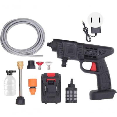 Lavadora De Alta Pressão Sem Fio P- Carros Portátil C- Mangueira 5m, Alcance 3?5m E Corpo Em Abs