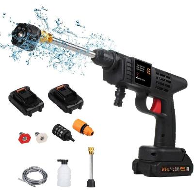 Lavadora De Alta Pressão Sem Fio 150 Psi Portátil C- Pulverizador 6 Em 1 E Bateria Recarregável