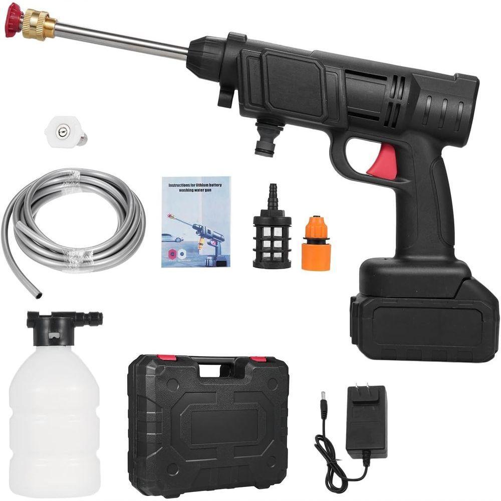 Lavadora De Alta Pressão Portátil Sem Fio Recarregável Bivolt Limpeza De Carros E Casa - 1