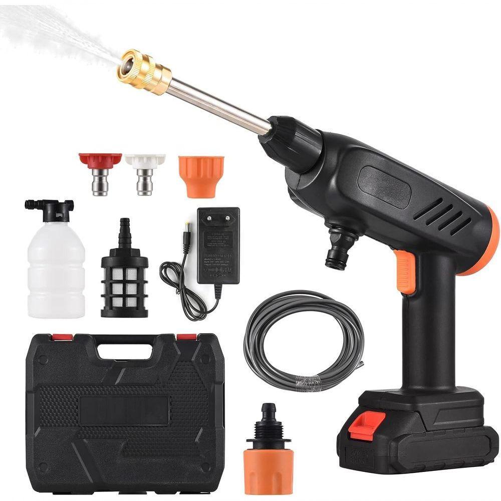 Lavadora De Alta Pressão 48v Sem Fio Portátil Multifuncional P- Limpeza De Carros E Mais - 1