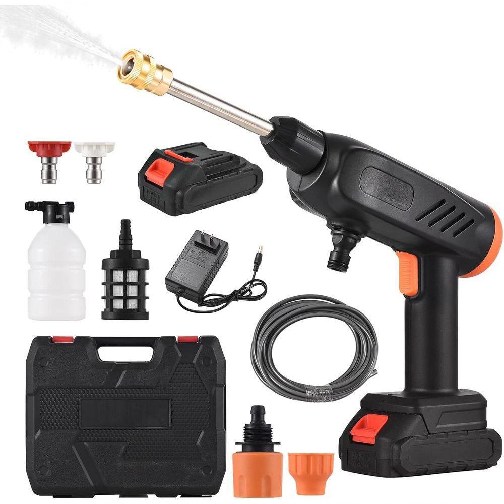 Lavadora De Alta Pressão 21v Sem Fio Portátil Multifuncional P- Limpeza De Carros E Pátios - 1