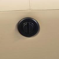 Poltrona Retrátil Reclinável Elétrica Para Sala Living Sillon L06 Couro Bege - Lyam Decor - 5