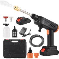 Lavadora De Alta Pressão 21v Sem Fio Portátil Multifuncional P- Carros E Descarga De água - 1