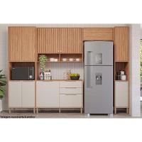 Armário De Cozinha Modulado Divina Geladeira C- 1 Porta Basculante 80 Cm Cinamomo - Mgm - 3