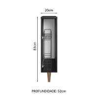 Balcão Porta-temperos Preto Reims Madesa Preto - 10