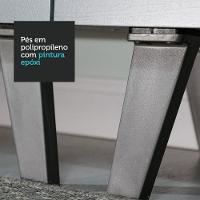 Balcão 40 Cm 3 Gavetas Com Pés Cinza Nice Madesa Cinza - 2