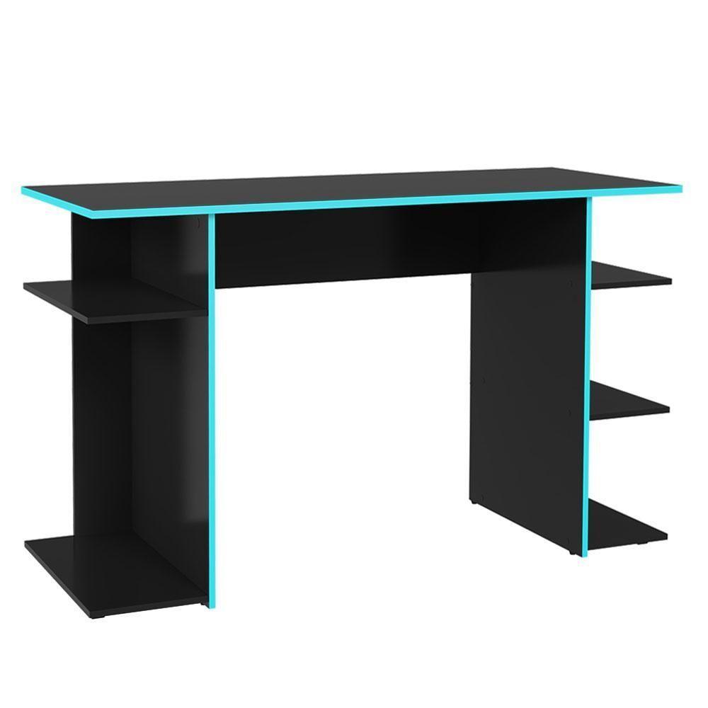 Escrivaninha Mesa Para Computador Gamer Preto-azul 9424 Madesa Preto-azul - 3