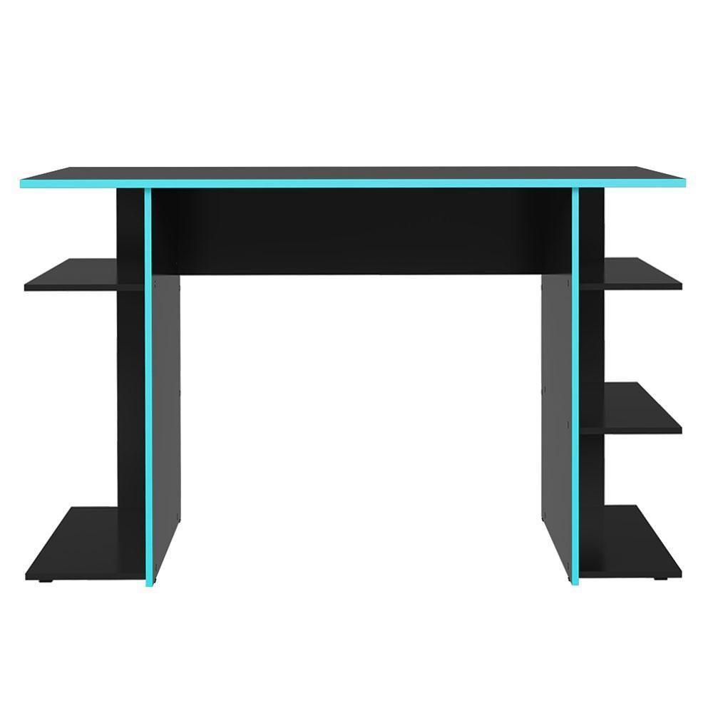 Escrivaninha Mesa Para Computador Gamer Preto-azul 9424 Madesa Preto-azul - 4