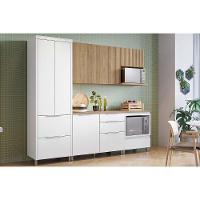 Cozinha Modulada Nesher Rainha E Marquesa 5 Peças (2aéreos+2balcões+1paneleiro) C5p111 Nature-branco-nesher - 1