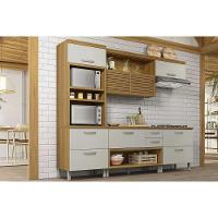 Cozinha Modulada Nesher Princesa 4 Peças (1aéreo+2balcões+1paneleiro) C6p65 Freijo-off White-nesher - 1