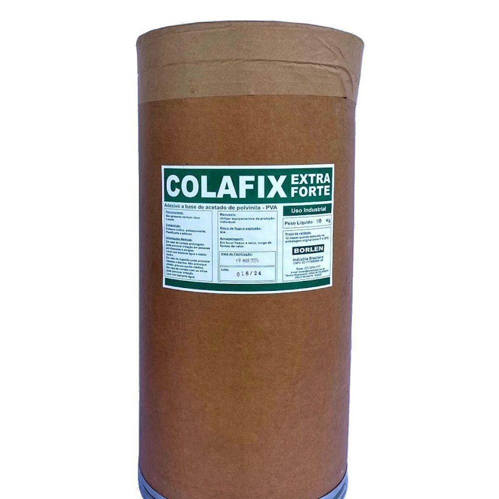 Cola Pva Branca Extra Colafix 1200 Para Papelão Madeira 50kg - 1